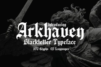 Arkhaven Font Free Download - Bold Blackletter Typeface