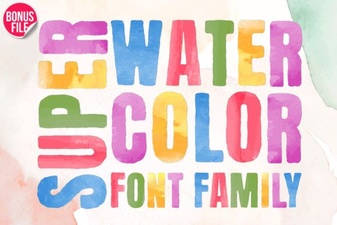 Creative Watercolor Font for Vibrant Design Projects
