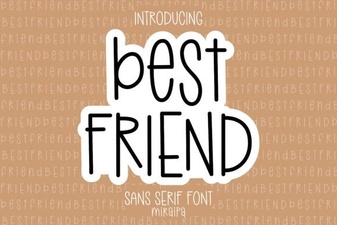 Best Friend Font: a Warm Handwritten Style for Design