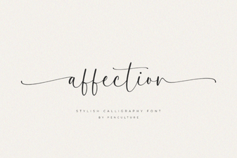 Affection Font: Charming Script for Heartfelt Design Projects