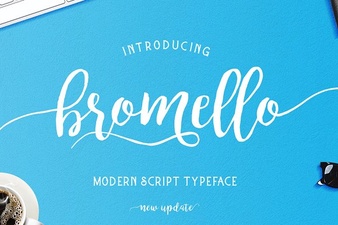 Bromello Font - Elegant Script Font for Creative Design Projects