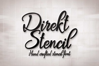 Bold Design Ideas with the Direkt Stencil Font Style