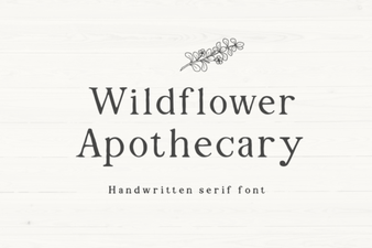 Wildflower Apothecary Font for Creative Projects
